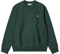 Carhartt WIP - Sweat décontracté en coton - American Script Sweat Kale Green pour Homme en Coton - Taille L - Vert Vert L