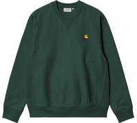 Carhartt WIP - Sweat décontracté en coton - American Script Sweat Kale Green pour Homme en Coton - Taille M - Vert Vert M