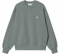 Carhartt WIP - Sweat en coton à forme ballon - Casey Sweatshirt W Velvet Green / Silver pour Femme en Coton - Taille S - Vert Vert S