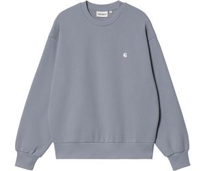 Carhartt WIP - Sweat forme ballon - W' Casey Sweatshirt Shady Blue Silver pour Femme en Coton - Taille M - Bleu Bleu M