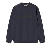 Carhartt Wip - SweaT-shirt à logo brodé - Homme - Sweatshirts et sweats à capuche - Bleu - Taille: M