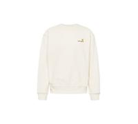 Carhartt WIP Sweat-shirt 'American Script' beige / chocolat / jaune, Taille L