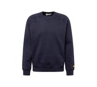 Carhartt WIP Sweat-shirt 'Chase' bleu marine / jaune d'or, Taille S