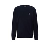 Carhartt WIP Sweat-shirt 'Madison' bleu marine / blanc, Taille XL