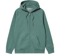 Carhartt WIP - Sweat zippé à capuche - Hooded Chase Jacket Silver Pine / Gold - Taille S - Vert Vert S