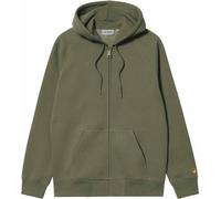 Carhartt WIP - Sweat zippé - Hooded Chase Jacket Leaf / Gold pour Homme en Coton - Taille XL - Kaki Kaki XL