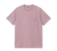 Carhartt Wip - T-shirt à Manches Courtes et Poche - Homme - Tops - Rose - Taille: L