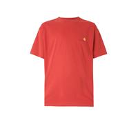 Carhartt WIP T-Shirt 'American Script' jaune / lie de vin / rouge orangé, Taille M