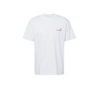 Carhartt WIP T-Shirt 'American Script' or / gris clair / lie de vin, Taille L