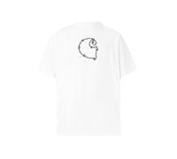 Carhartt WIP T-Shirt 'Barbwire' noir / blanc, Taille XL