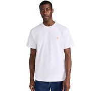 CARHARTT WIP T-shirt blanc pour homme avec logo brodé, blanc, XL
