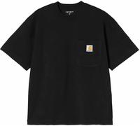 Carhartt WIP - T-shirt confortable en coton - S/S Work Pocket T-Shirt Black en Coton - Taille M - Noir Noir M