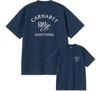 Carhartt WIP - T-shirt en coton biologique - S/S Eightynine T-Shirt Jupiter pour Homme en Coton - Taille L - Navy Navy L