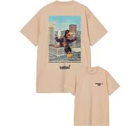 Carhartt WIP - T-shirt en coton biologique - S/S Wiptopia T-Shirt Wall en Coton - Taille S - Beige Beige S