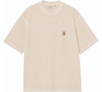 Carhartt WIP - T-shirt en coton gaufré décontracté - S/S Nelson Waffle T-Shirt Natural pour Homme en Coton - Taille L - Beige Beige L