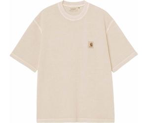 Carhartt WIP - T-shirt en coton gaufré décontracté - S/S Nelson Waffle T-Shirt Natural pour Homme en Coton - Taille L - Beige Beige L