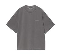 Carhartt Wip - T-shirt en Coton Gris à Manches Courtes avec Logo - Homme - Tops - Gris - Taille: S