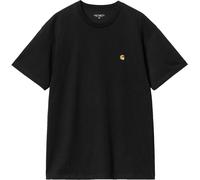 Carhartt WIP - T-shirt en coton - L/S Chase T-Shirt Black Gold - Taille XS - Noir Noir XS