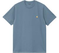Carhartt WIP - T-shirt en coton - S/S Chase T-Shirt Angelite Gold - Taille L - Bleu Bleu L