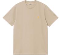 Carhartt WIP - T-shirt en coton - S/S Chase T-Shirt Fleur De Sel Gold - Taille XS - Beige Beige XS