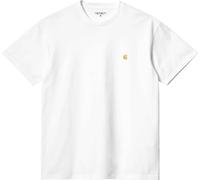 Carhartt WIP - T-shirt en coton - S/S Chase T-Shirt White Gold - Taille L - Blanc Blanc L