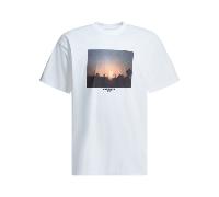 Carhartt wip t-shirt homme blanc en coton - S