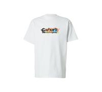 Carhartt WIP T-Shirt 'Primary' bleu néon / orange / noir / blanc, Taille L