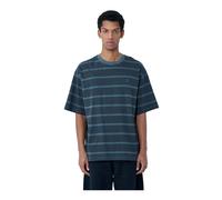 Carhartt Wip - T-Shirt Rayé en Jersey de Coton - Homme - Tops - Gris - Taille: XL