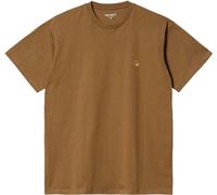 Carhartt WIP - T-shirt urbain en coton - S/S Chase T-Shirt Hamilton Brown / Gold en Coton - Taille XL - Beige Beige XL