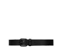 Carhartt Wip, unisex, Accessoires, Noir, Taille: L Ceinture Script en cuir noir avec boucle en métal
