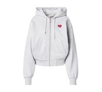 Carhartt WIP - Sweat en coton - Hooded Heart II Hartt Jacket W Ash Heather pour Femme - Taille L - Gris Gris L