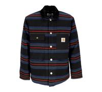 Carhartt Wip - Veste de travail à rayures avec col en velours - Homme - Vestes - Noir - Taille: M