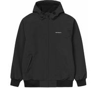 Carhartt WIP - Veste déperlante doublée polaire - Hooded Sail Jacket Black White pour Homme en Nylon - Taille M - Noir Noir M