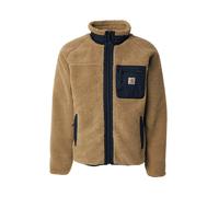 Carhartt WIP Veste en polaire 'Prentis' noisette / noir, Taille XL