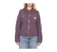 Carhartt Wip - W Michigan Sweater Cardigan - Femme - Pulls - Violet - Taille: 38 FR