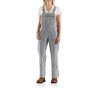Carhartt Women's Brewster Double Front Railroad Striped Bib Overalls, S Standard