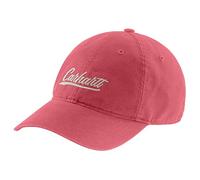 Carhartt Women's Canvas Script Graphic Cap, Rosewood, OFA