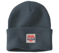 Carhartt - Women's Knit Heart Patch Beanie - Bonnet - One Size - deep smoke blue