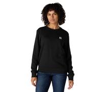 Carhartt womens Midweight Relaxed Fit Graphic Crew Neck Sweatshirt Sweater, Black, Medium US