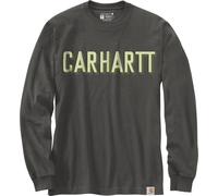 Carhartt Workwear Logo Chemise à manches longues, anthracite, Taille S