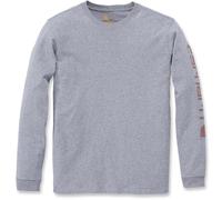 Carhartt Workwear Logo Chemise à manches longues dames, gris, Taille L