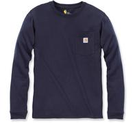 Carhartt Workwear Pocket Chemise à manches longues femmes, Bleu marine, Taille S