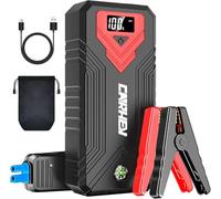CARHEV Booster Batterie Voiture 4000A, Démarreur de Voiture (Jusqu’à 8.0L Essence & 8.0L Diesel), 12V Car Jump Starter avec Pinces de Sûreté Intelligentes, Lumière LED à 3 Modes