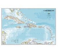 National Geographic Caribbean Wall Map - Classic (Poster Size: 36 X 24 In)