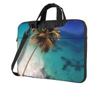 Caribbean Islands Laptop Bag, Multifonctionnel Bandoulière Messenger Bag 14.96 pouces Long Computer Case, Briefcase Sac à main Sac à bandoulière