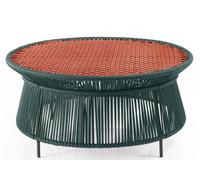 Caribe Chic Low Side Table Table d'appoint Outdoor ames Vert mousse / Cuivre / Noir - AMES 01ACALT I