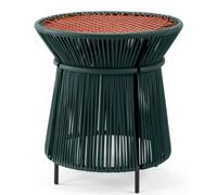 Caribe Chic Tall Side Table Table d'appoint extérieure ames Vert mousse / Cuivre / Noir - 4260229540763
