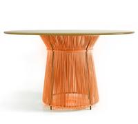 Caribe Dining Table Table de salle à manger d'extérieur ames Orange - jaune curry - 4260229543924