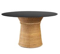Caribe Natural Dining Table Table de salle à manger d'extérieur ames Matériau naturel brut / Noir - 4260663852545