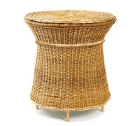 Caribe Natural Tall Side Table Table d'appoint extérieure ames Matériau naturel brut / Jaune - 4260663852521
